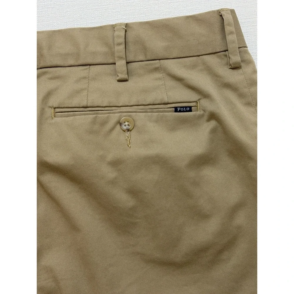 Polo Ralph Lauren Mens 38x32 Stretch Classic Fit Chino Pants Khaki